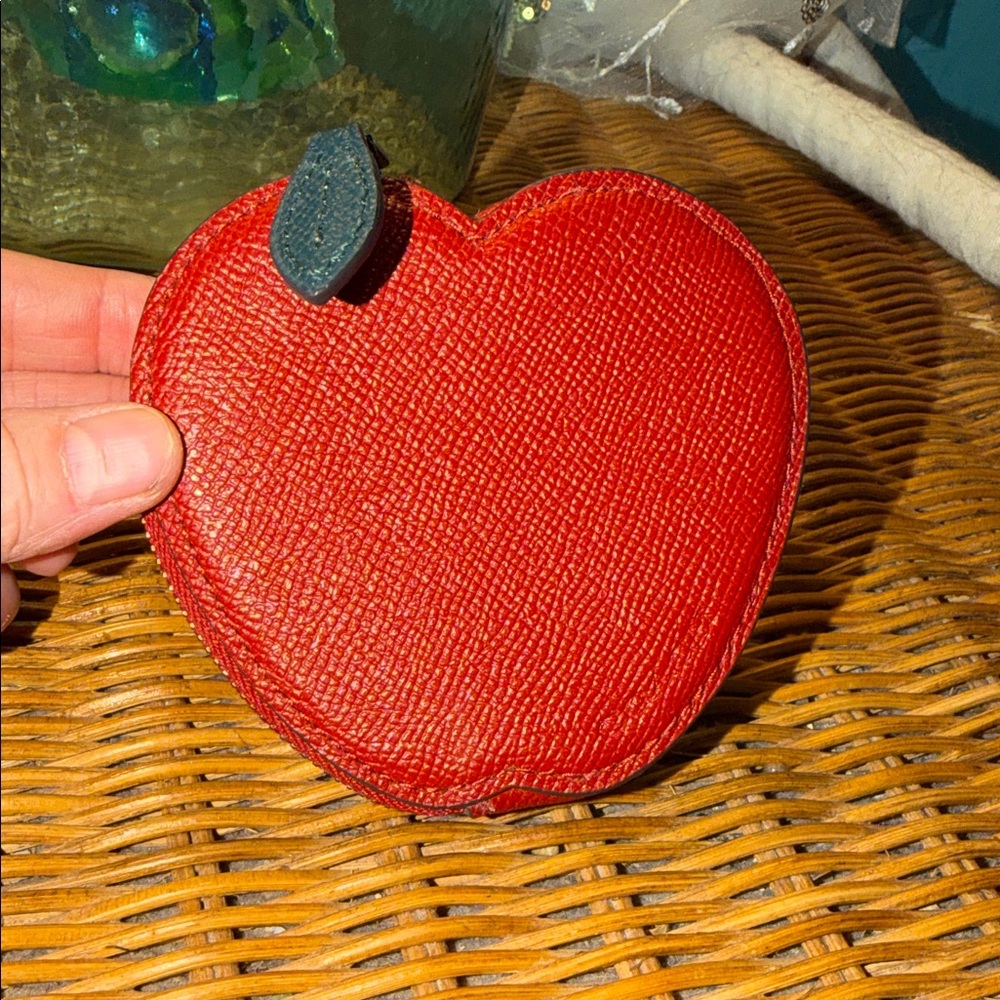 Coach Red Apple-Shaped Coin Purse NWOT